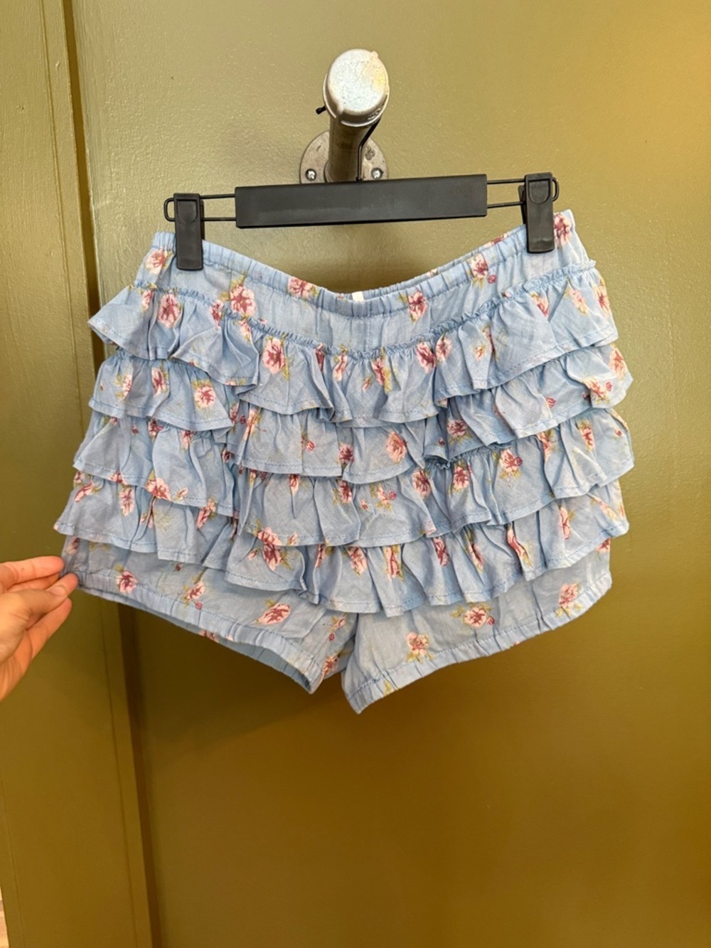Blue Floral Ruffle bloomers - Picture 5 of 7
